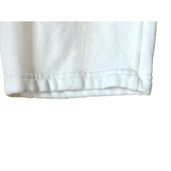 Gap Essential Fleece Joggers White Women’s Size Small Drawstrng Lounge Casual - Picture 6 of 7